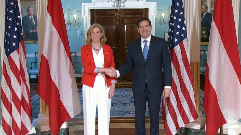 US Secretary of State Rubio meets with Austrian counterpart | AFP