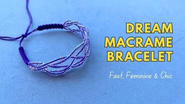 DIY Dream Macrame Bracelet with Beads | Simple Yet Stunning Handmade Jewelry Idea