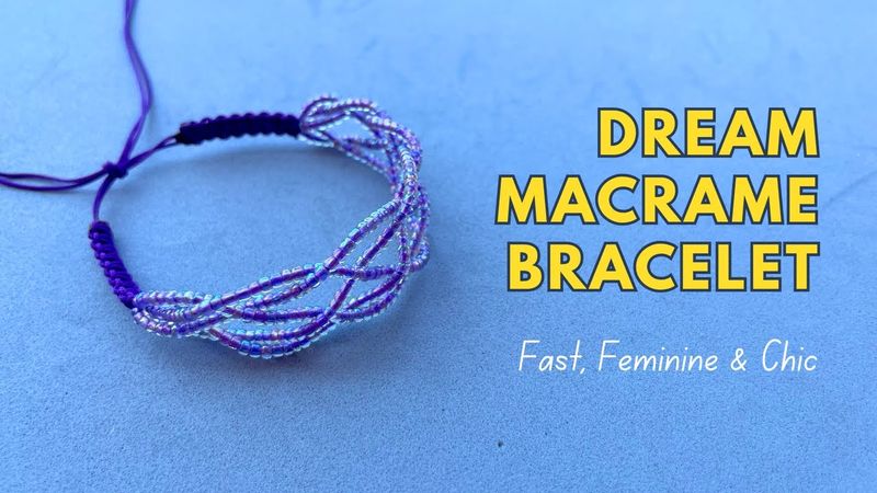 DIY Dream Macrame Bracelet with Beads | Simple Yet Stunning Handmade Jewelry Idea