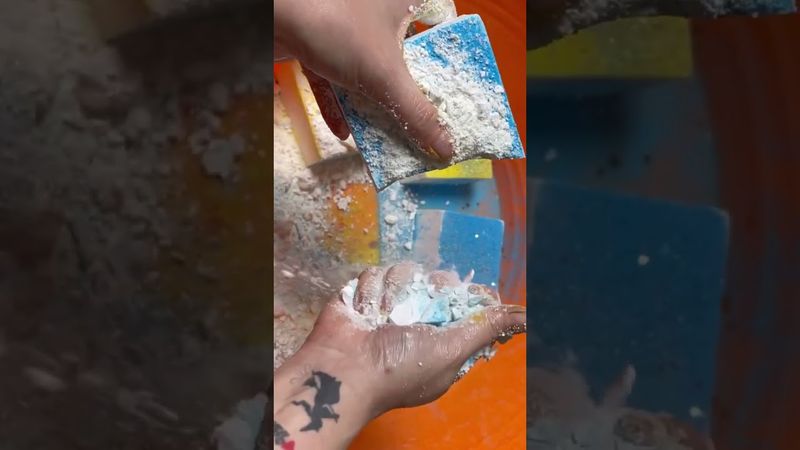 Holi Powder on Snow Fairy Dust