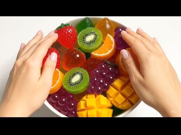 Which Fruit Crunch Wins? | Crunchy Fruit Bowl ASMR | No Talking | Food Cracking Sound | AsmrHunt