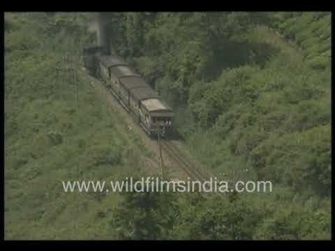 A coal engine train Nilgiri mountain railways, passengers are enjoying the blue mountains of Ooty.