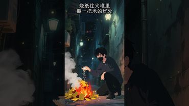 《老人言》當你化寶時，往火裡撒一把米的好處#中元節 #燒紙 #祭祀 #火供 #運勢 #正能量 #玄學 #風水 #傳統文化 #民間傳說 #拜祭 #化寶 #供養 #相信科學拒絕迷信 #老祖宗的智慧