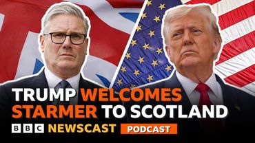 President Trump & UK PM Keir Starmer talk Gaza and Ukraine in Scotland meeting | BBC Newscast