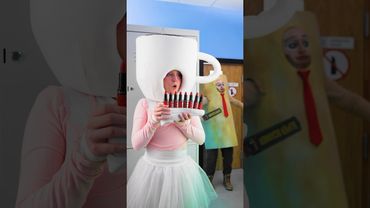 Ballerina Girl Sneaks Lipstick In School 💄 #makeup #shorts