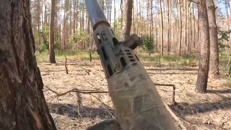 Эпизод боя разведчиков России в Харьковской области