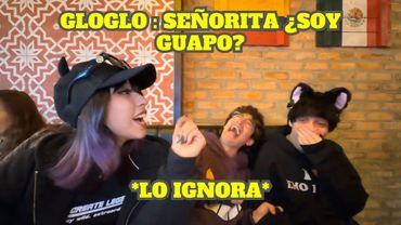 GLOGLO LE PREGUNTA A LA MESERA SI LE PARECE GUAPO Y ELLA LO IGNORA