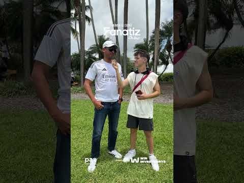 🎤💥 Desde Miami, @benjacalero  se cruzó con un hincha del Real Madrid… y no se guardó nada 👀