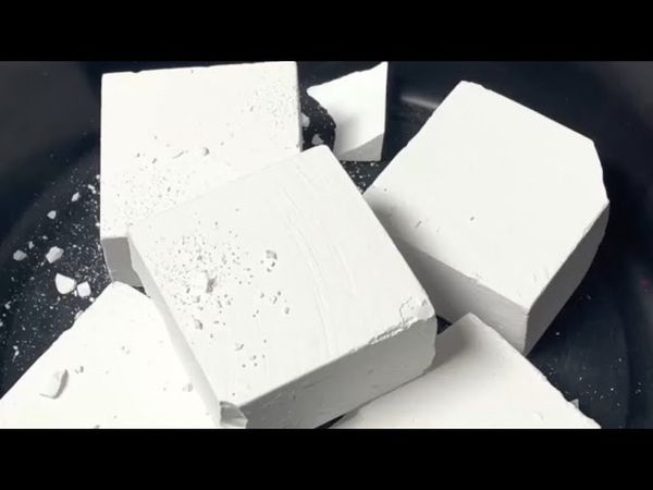 Fresh Chalk Topped with Black Ink & Glitter