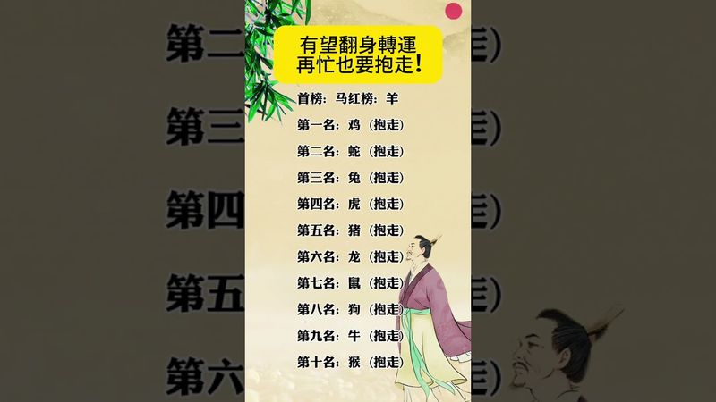 有望翻身轉運，再忙也要抱走！ #運勢 #生肖 #正能量 #人生感悟 #風水