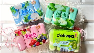 Мыление soap fresh&delivea/green apple🍏/marine minerals🌊/berry fantasy🍓🫐/olive oil🫒