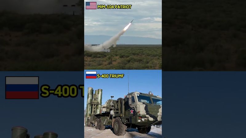 MIM-104 Patriot vs S-400 Triumf: Which Air Defense System Reigns Supreme? #warzone #military #short