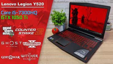 GTX 1050Ti 2024 👌 + i5 7300HQ - Lenovo Legion Y520 FPS TEST 6 GAMES