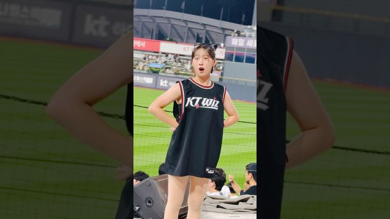 고의사구에 깜짝 놀란 달수  #이서윤 #이서윤치어리더#ktwiz #kt위즈 #kt위즈치어리더