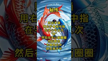《祝由秘傳》錢包空空！想要財運亨通！財源廣進！你就這樣做！七天見分曉！#祝由術 #祝由十三科 #運勢 #人生感悟 #正能量 #玄學 #風水 #命理 #國學文化 #傳承文化 #傳統文化 #口訣