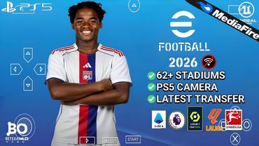 eFootball PES 2026 PPSSPP Android Offline PS5 Camera | Efootball 2026 PSP Full Update & 62+ Stadiums