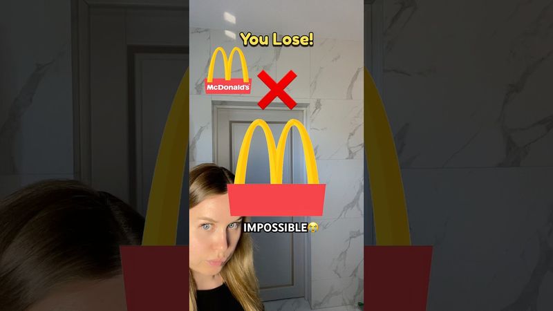 McDonald’s Challenge🍟🥤IMPOSSIBLE😭#shorts
