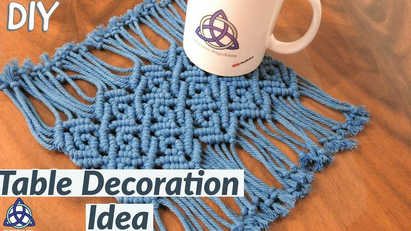 Macrame Table Mat Tutorial | Table Cloth DIY | Table Decoration Ideas