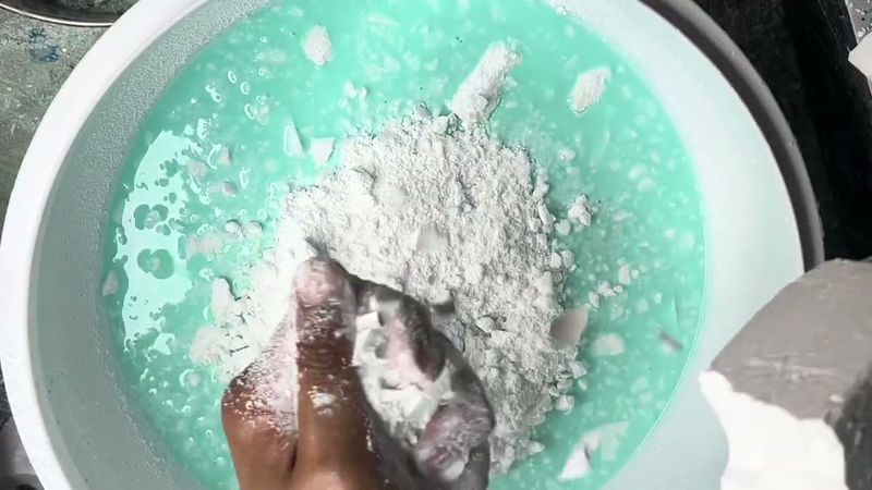 Teal Colored Water Crush 💦 🩵 | ASMR | Oddlysatisfying