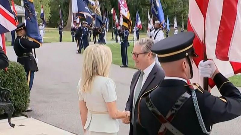 British PM Keir Starmer arrives at White House ahead of Trump talks | AFP