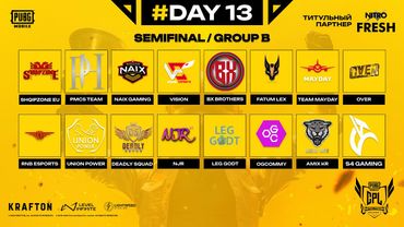 NITRO FRESH CPL PUBG MOBILE SEASON 1 | SEMIFINAL | DAY 13