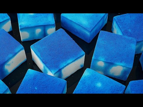 CRAZY Gymchalk ASMR 😍 | Plain & Blue Blocks Crushing Therapy💙🤍