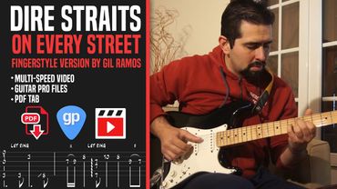 On Every Street Tab - Dire Straits Cover - Guitar Lesson Fingerstyle Tab Tutorial