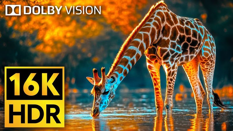 16K VIDEO ULTRA HD Dolby Vision HDR 120fps - Cutest Animals of The World #Wildlife #BGM