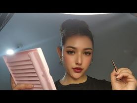 ASMR/LASHISTA TE PONE LAS EXTENCIONES DE PESTAÑAS 😊