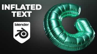 Inflated text in Blender