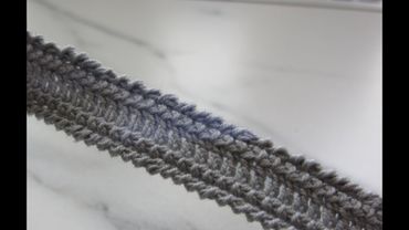 Плотная тесьма на основе гусенички. Край для изделия ирландского кружева и не только. Вяжем вместе.