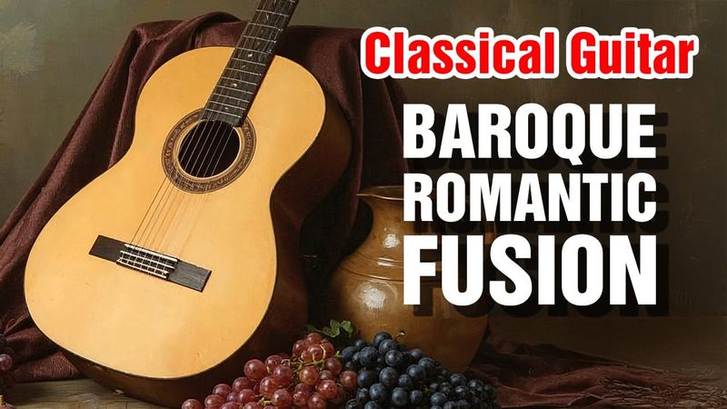 Baroque Romantic Guitar Music for Study Focus Reading and Meditation