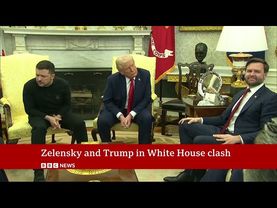 European leaders back Zelensky after Trump clash | BBC News