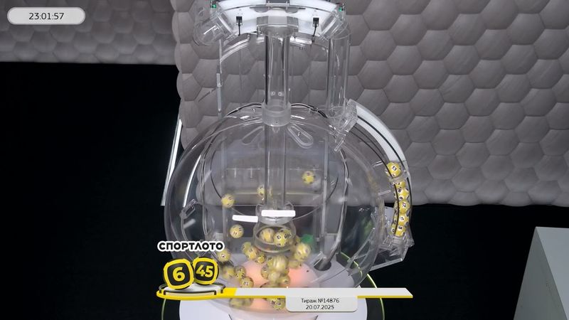 Столото представляет | Лотерея «Спортлото «6 из 45». Тираж № 14876 от 20.07.2025 г.