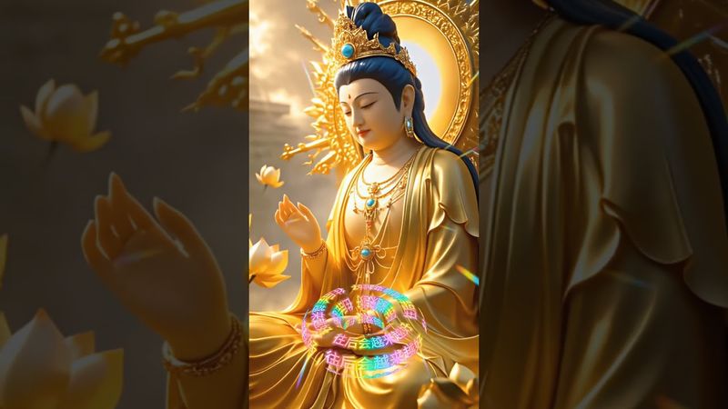 🙏 #觀世音菩薩大慈大悲心誠則靈，有求必應願您在菩薩慈悲加持下生活越來越好，吉祥平安所求皆得，心想事成