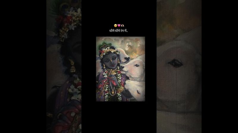 Apne hi rang mein mujhko rang de 💕 #shriharistotram #spiritual #radharani #radhakrishna