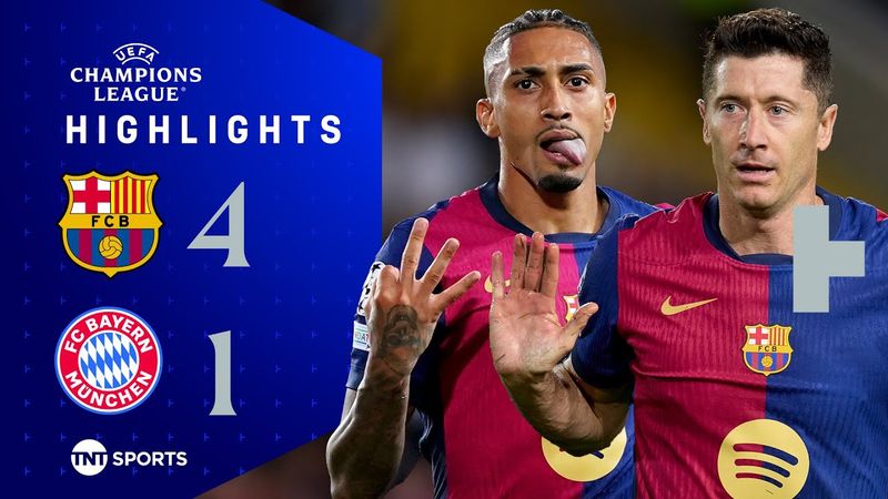 Raphinha Nets Brilliant Hat-Trick 🔥 | Barcelona 4-1 Bayern Munich | UEFA Champions League Highlights