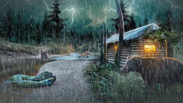 4 ДНЯ В ГЛУХОЙ ТАЙГЕ - УКРЫЛИСЬ в ИЗБЕ НА БОЛОТЕ | ОКРУЖИЛИ МЕДВЕДИ