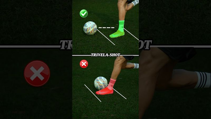 Learn How to Kick TRIVELA SHOT ⚽️.#football #footballskills #soccer #trivela #shorts