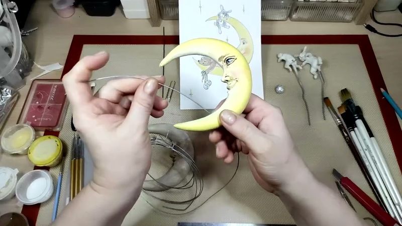 Ватная игрушка ЛУННАЯ СКАЗКА   Урок 5  Лепим мишку и дракошу  Заготовка змеи.