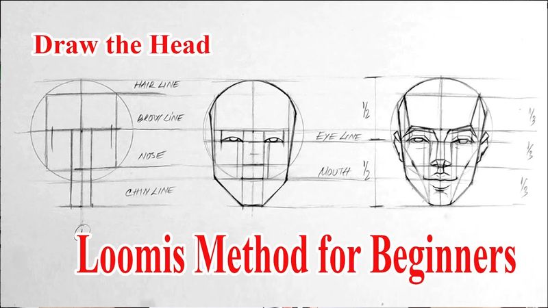 Loomis Method for Beginners | Draw the Head in 3 Easy Steps  #LoomisMethod #HowToDraw