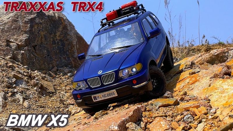 1/10 Scale TRAXXAS TRX4 BMW X5 First Off-road Driving 4X4 RC Car