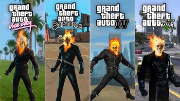 Ghost Rider Evolution in GTA Games | GTA Games Comparison