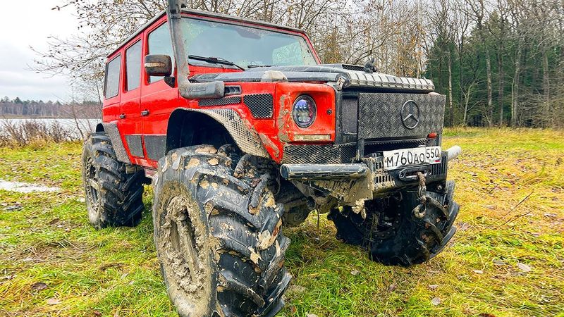 КРАСНЫЙ ГЕЛИК против БОЛОТА! Первое испытание 3 тонн МОЩИ. ЗАСТРЯНЕТ или НЕТ?