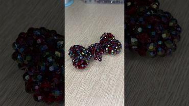 Бантик из бусин часть 2. Игрушка из бусин , брелок из бусин.#ручнаяработа#мастеркласс