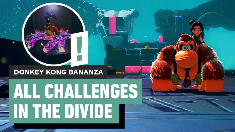 Donkey Kong Bananza: All "The Divide" Challenge Rooms | Locations and Solutions