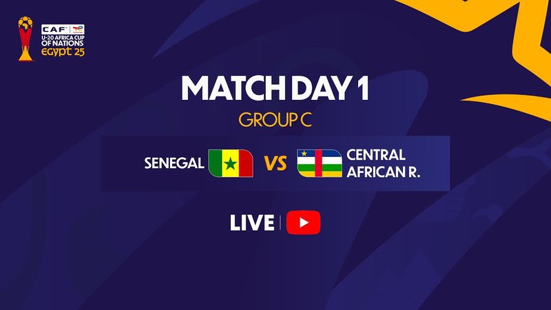 Senegal vs Central African R. - U-20 AFRICA CUP OF NATIONS
