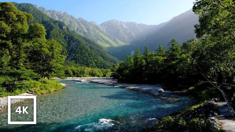 4K UHD Asusa River Ambience | Serene Nature River Sounds for Sleep and Relax | 6 Hours