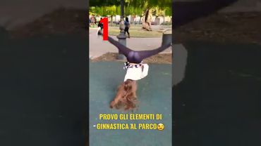 Faccio la RUOTA a una mano e la VERTICALE al Parco a Monopoli😉 Elementi base di GINNASTICA artistica