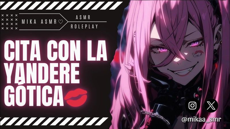CITA CON LA YANDERE GOTICA💋|ASMR/ROLEPLAY ♡
